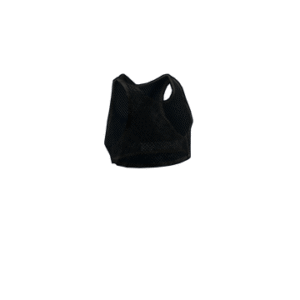 Black Mesh Crop Top